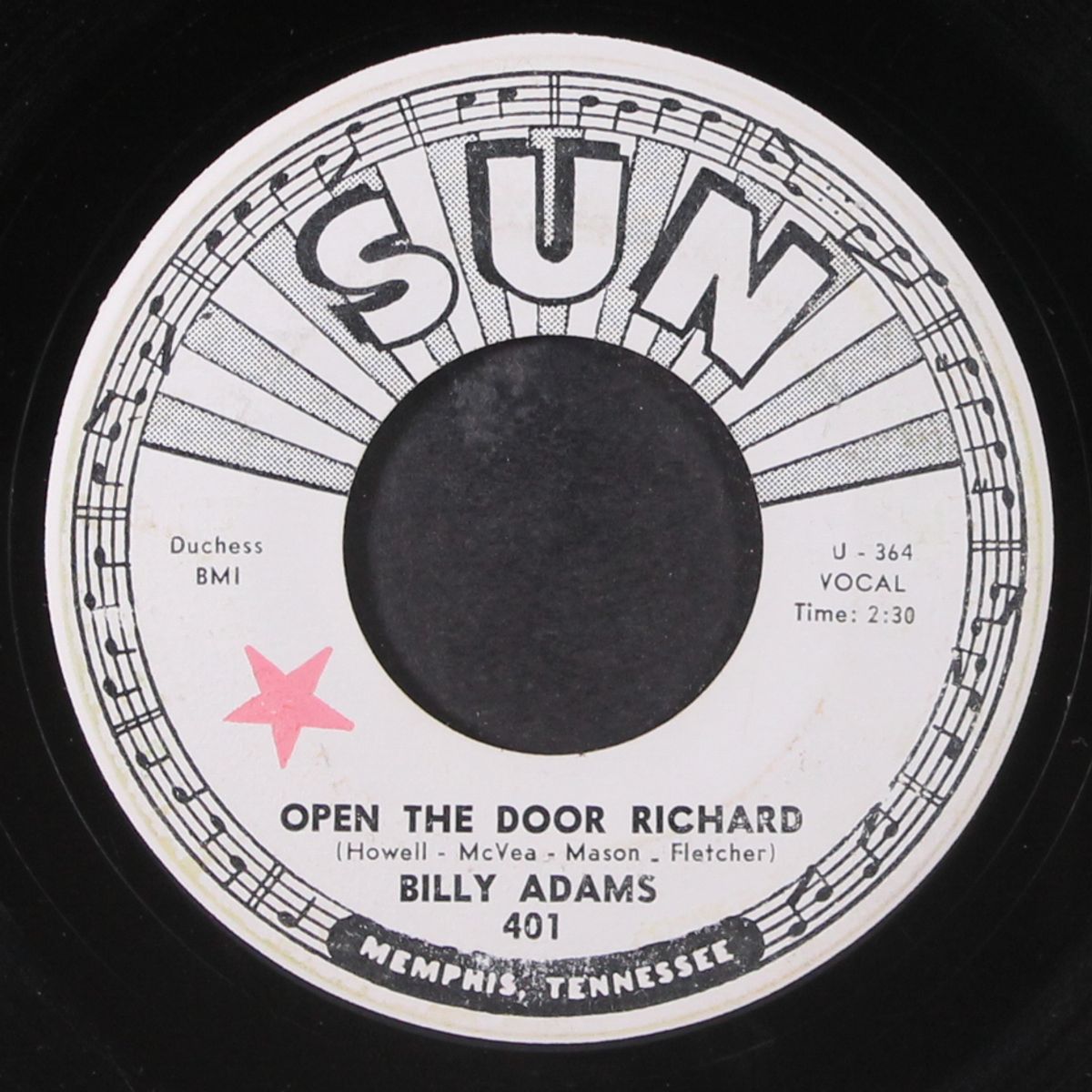 open the door richard / rock me baby by BILLY ADAMS