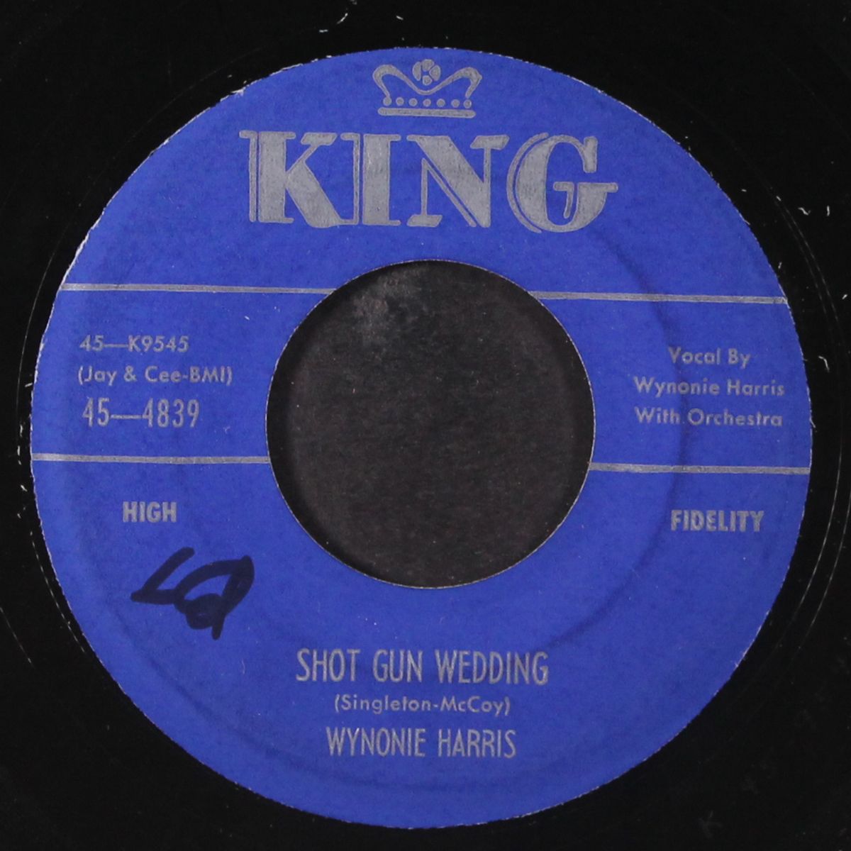 shot gun wedding / i don't know where to go by WYNONIE HARRIS