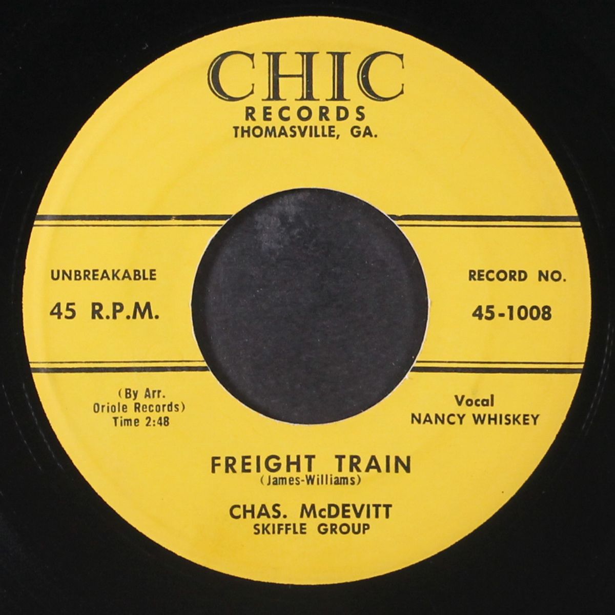 freight train / the cotton song by CHAS. MCDEVITT