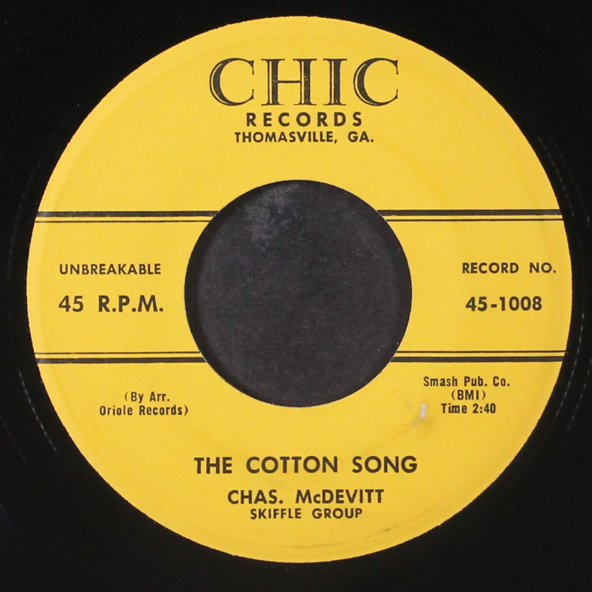 freight train / the cotton song by CHAS. MCDEVITT