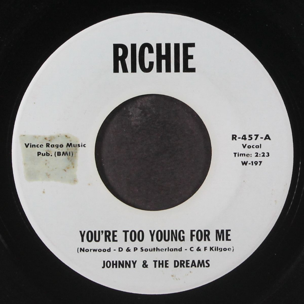 you're too young for me / are you with that by JOHNNY & DREAMS