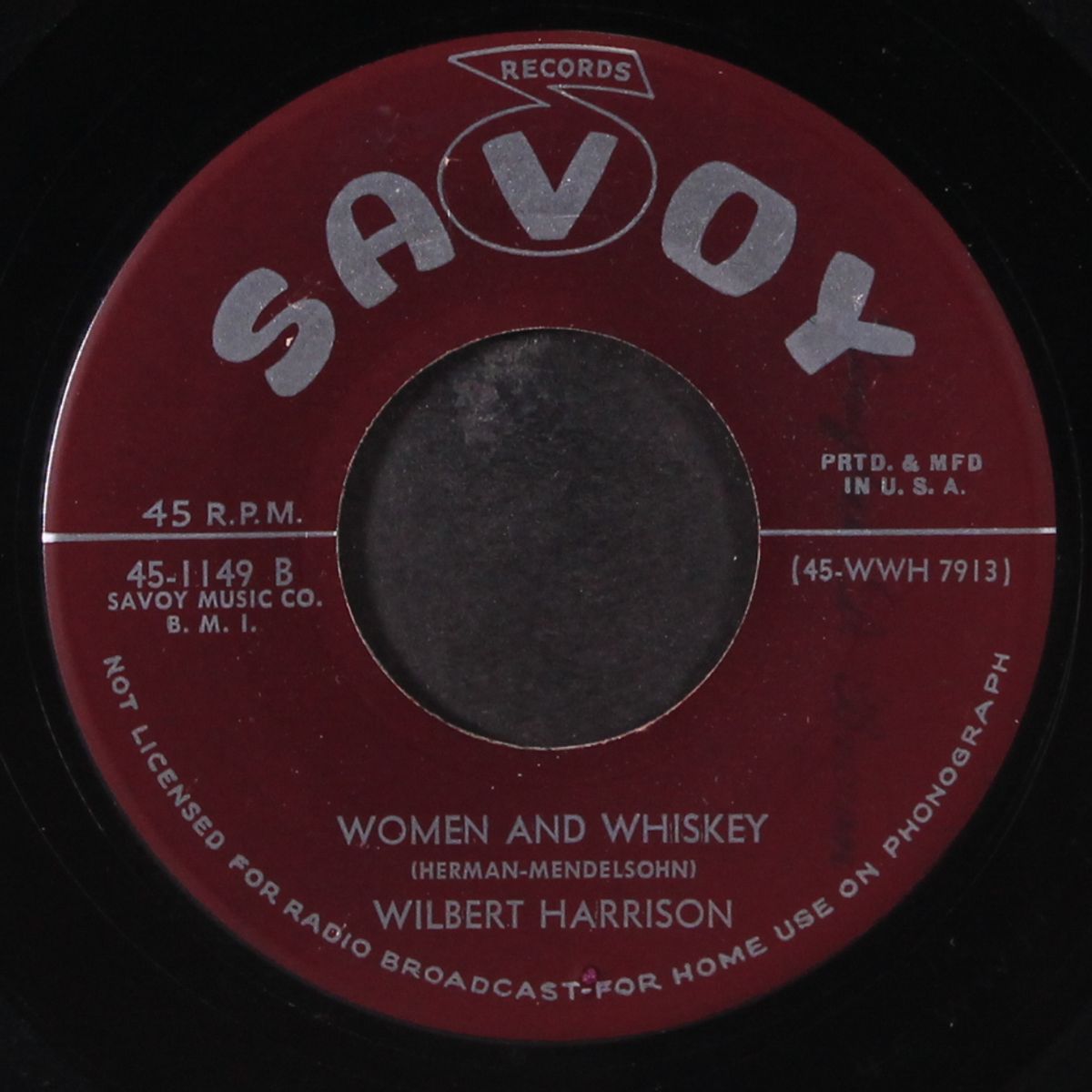 women & whiskey / da dee ya da by WILBERT HARRISON