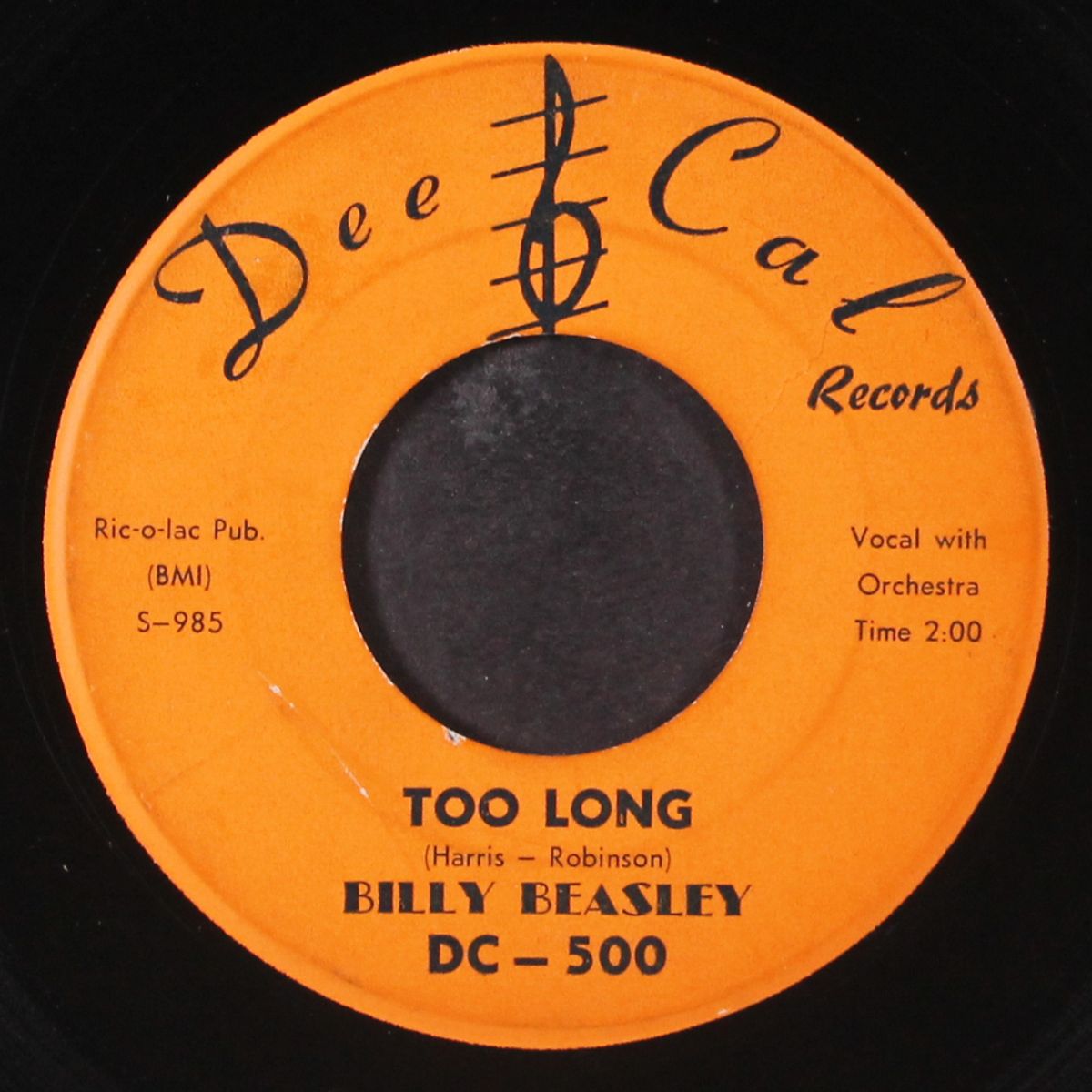 too long / a million teardrops by BILLY BEASLEY