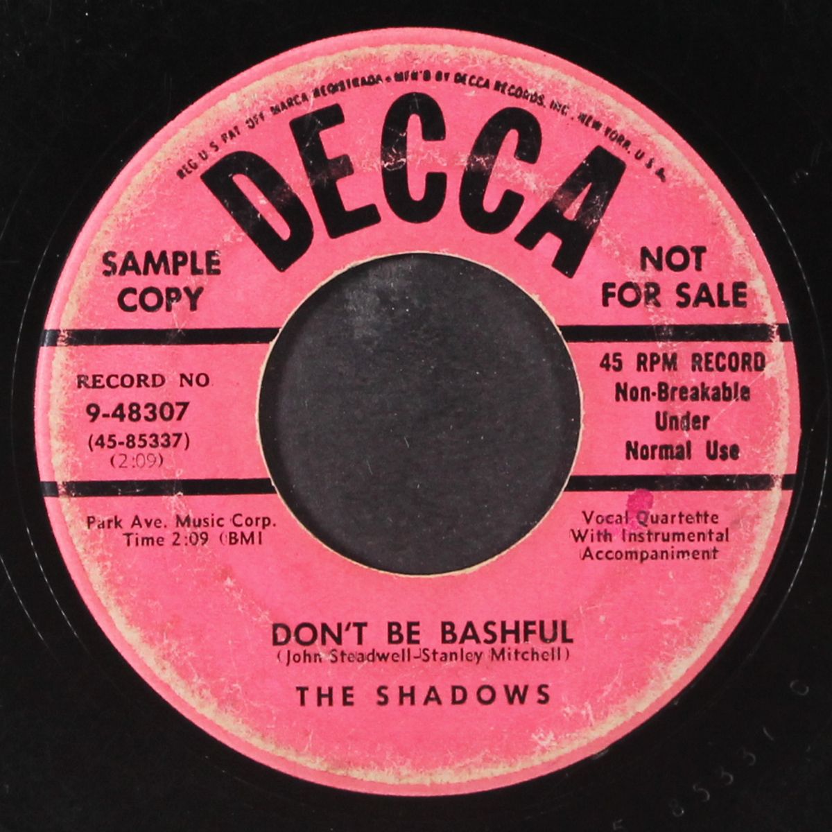 don't be bashful / tell her by SHADOWS