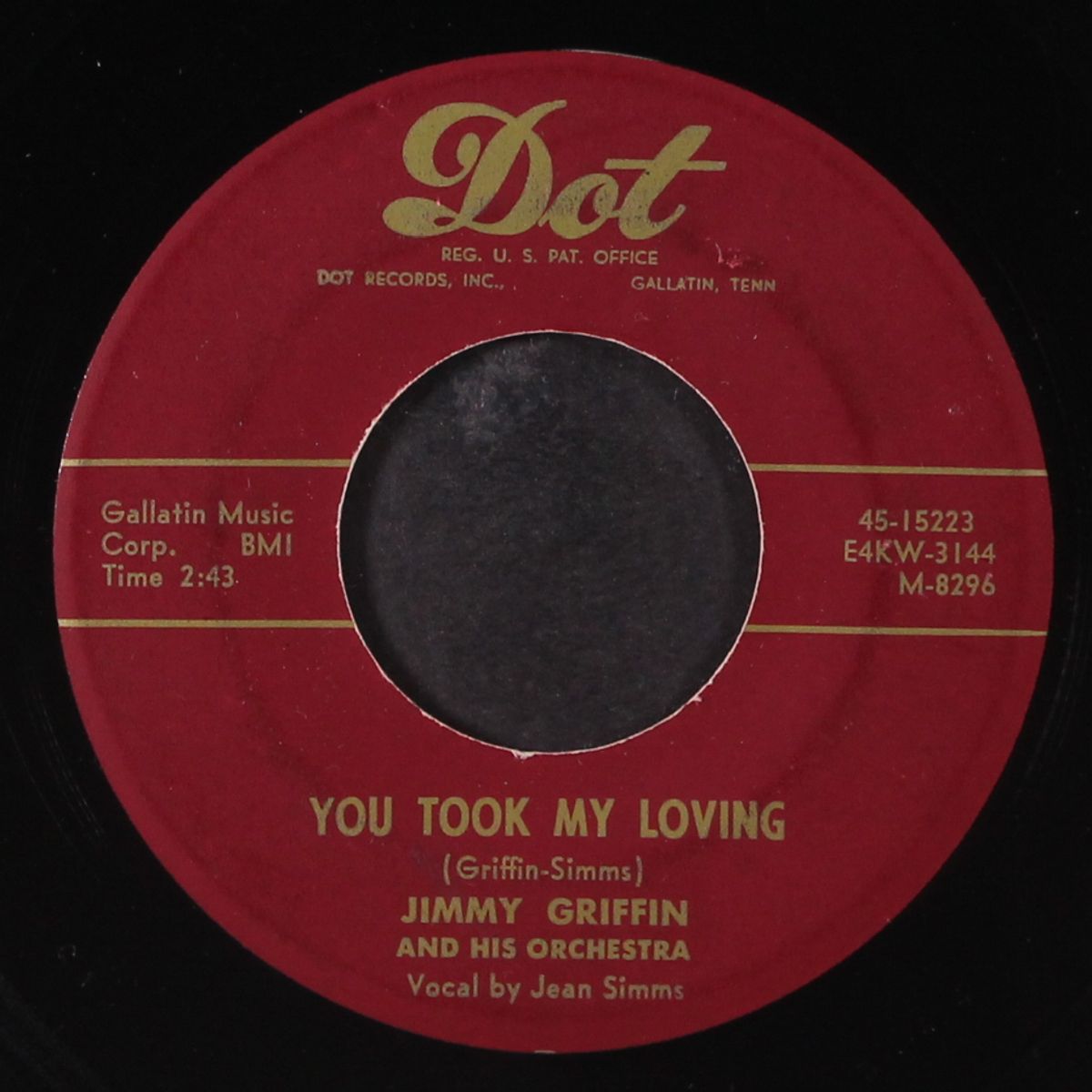 you took my loving / a love like you by JIMMY GRIFFIN