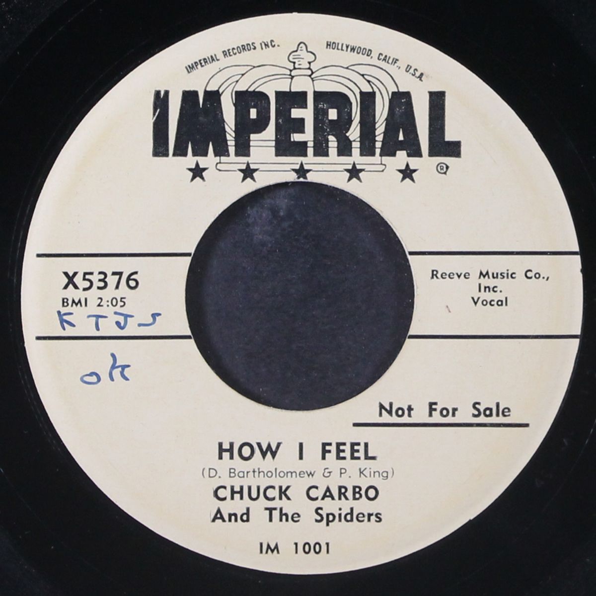how i feel by CHUCK CARBO & SPIDERS