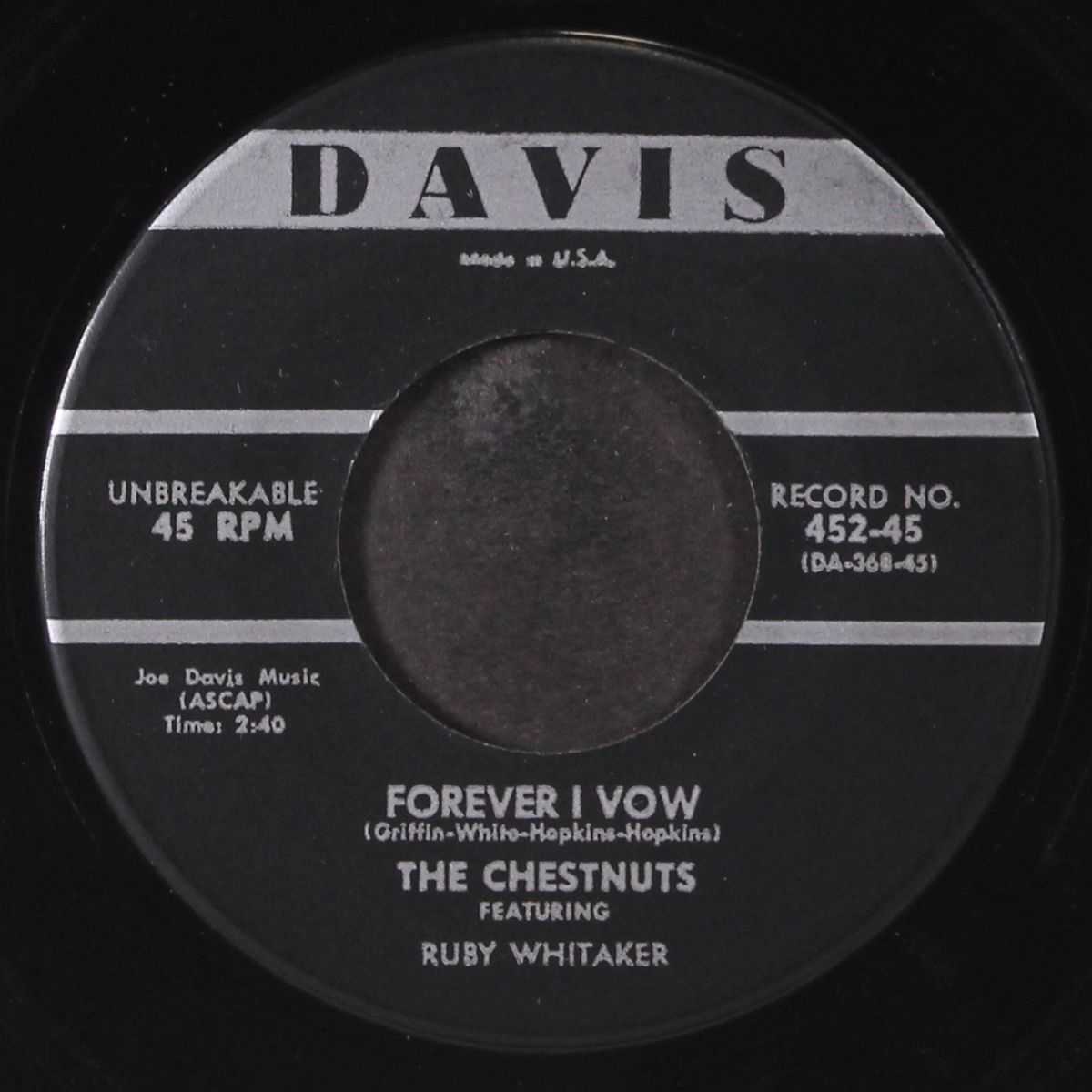 forever i vow / brother ben by CHESTNUTS
