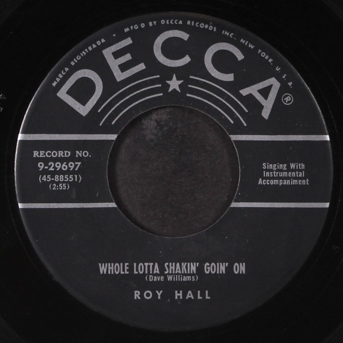 whole lotta shakin' goin' on / all by myself by ROY HALL