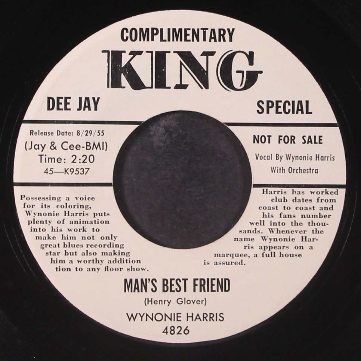 wine, wine, sweet wine / man's best friend by WYNONIE HARRIS