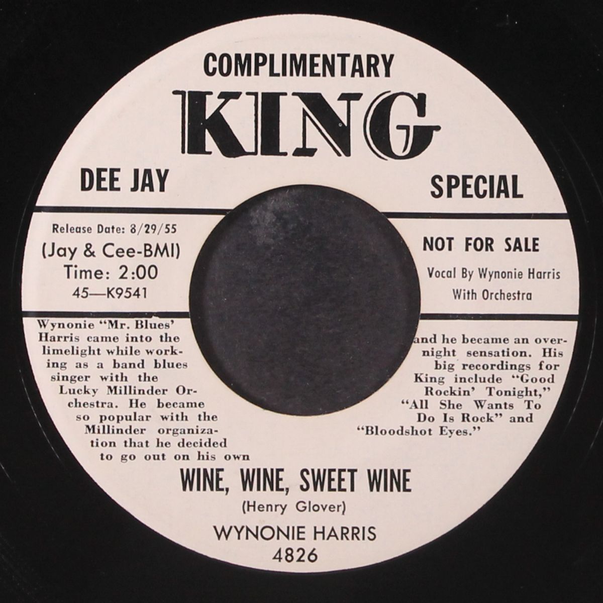 wine, wine, sweet wine / man's best friend by WYNONIE HARRIS