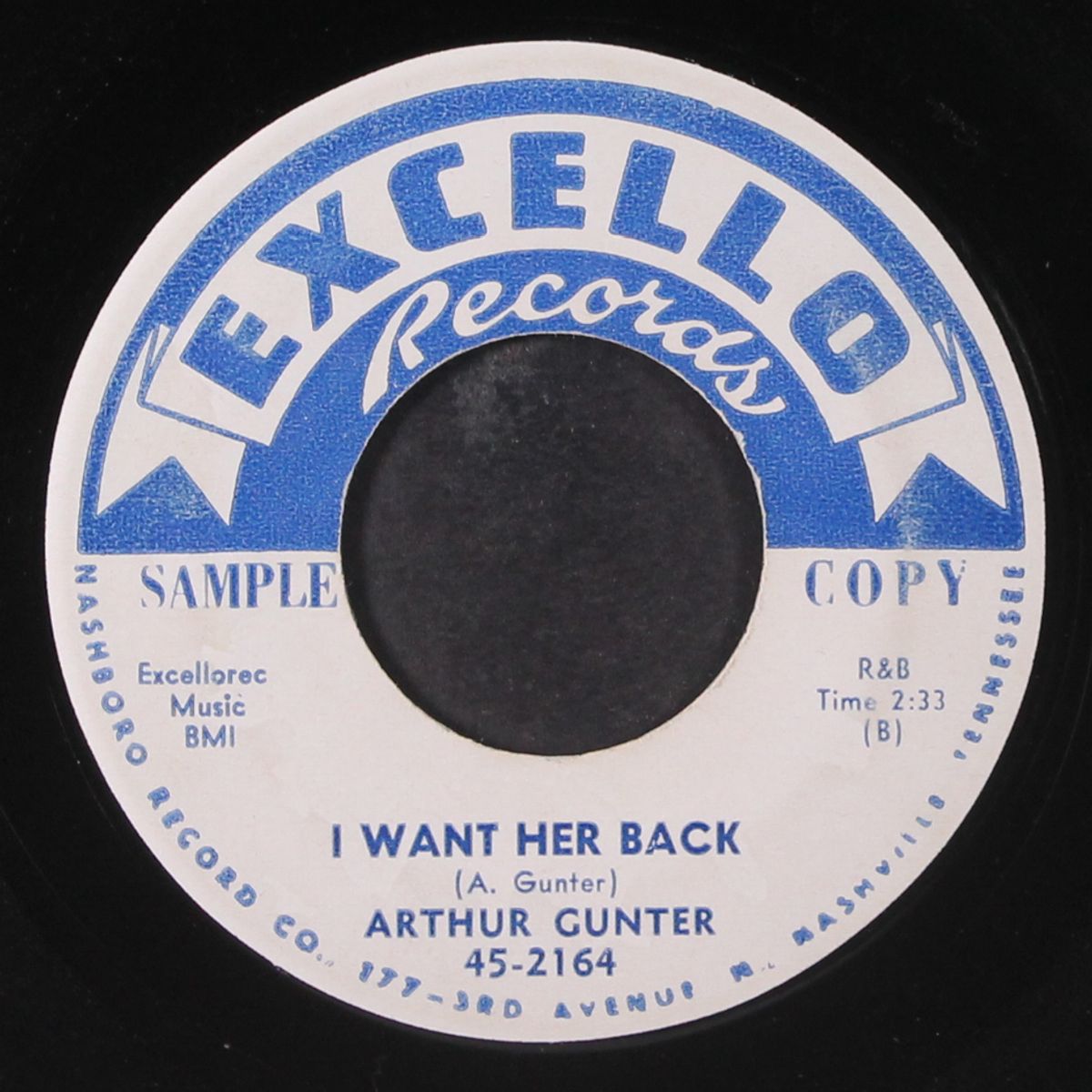 no naggin' no draggin' / i want her back by ARTHUR GUNTER