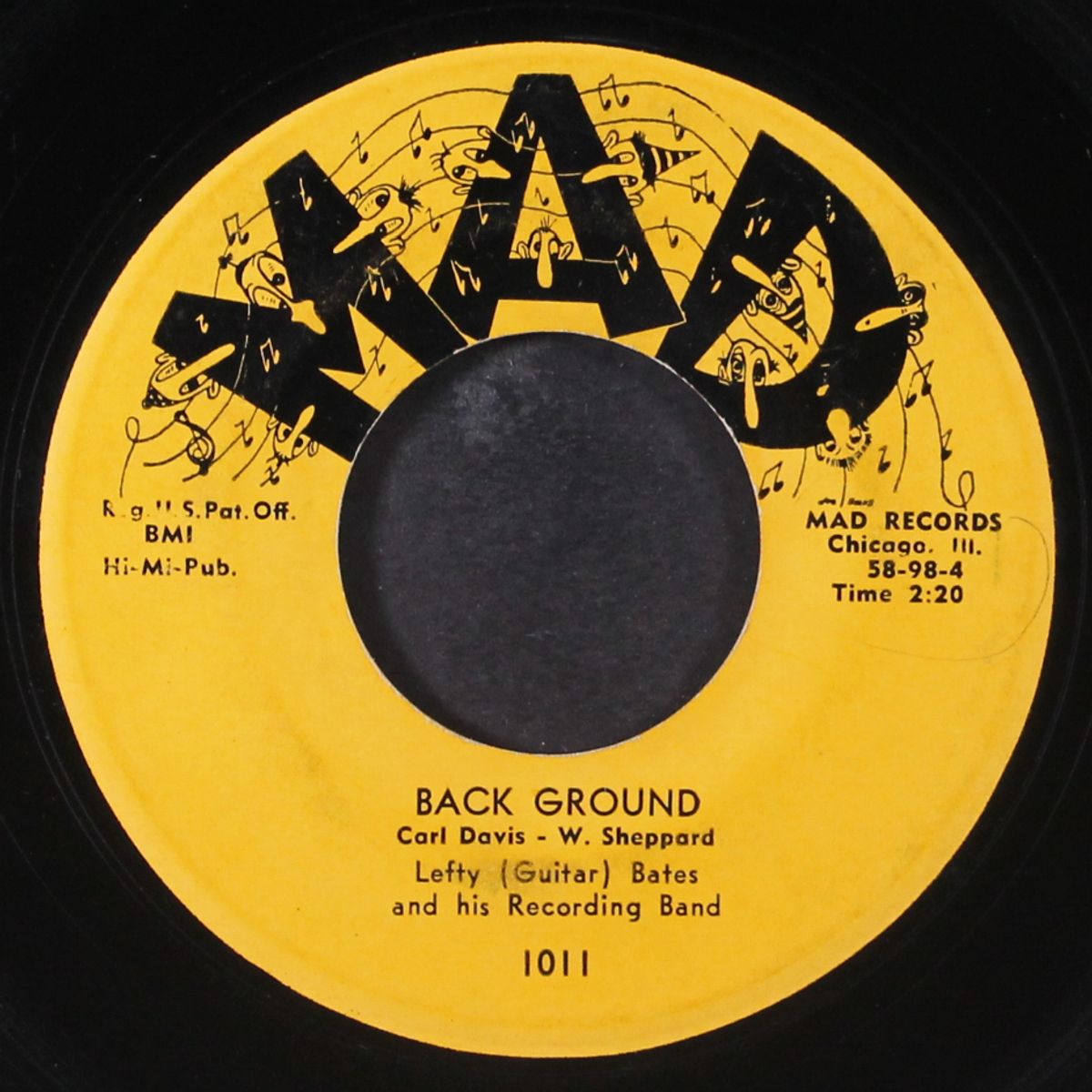 am i blue / back ground by LEFTY (GUITAR) BATES