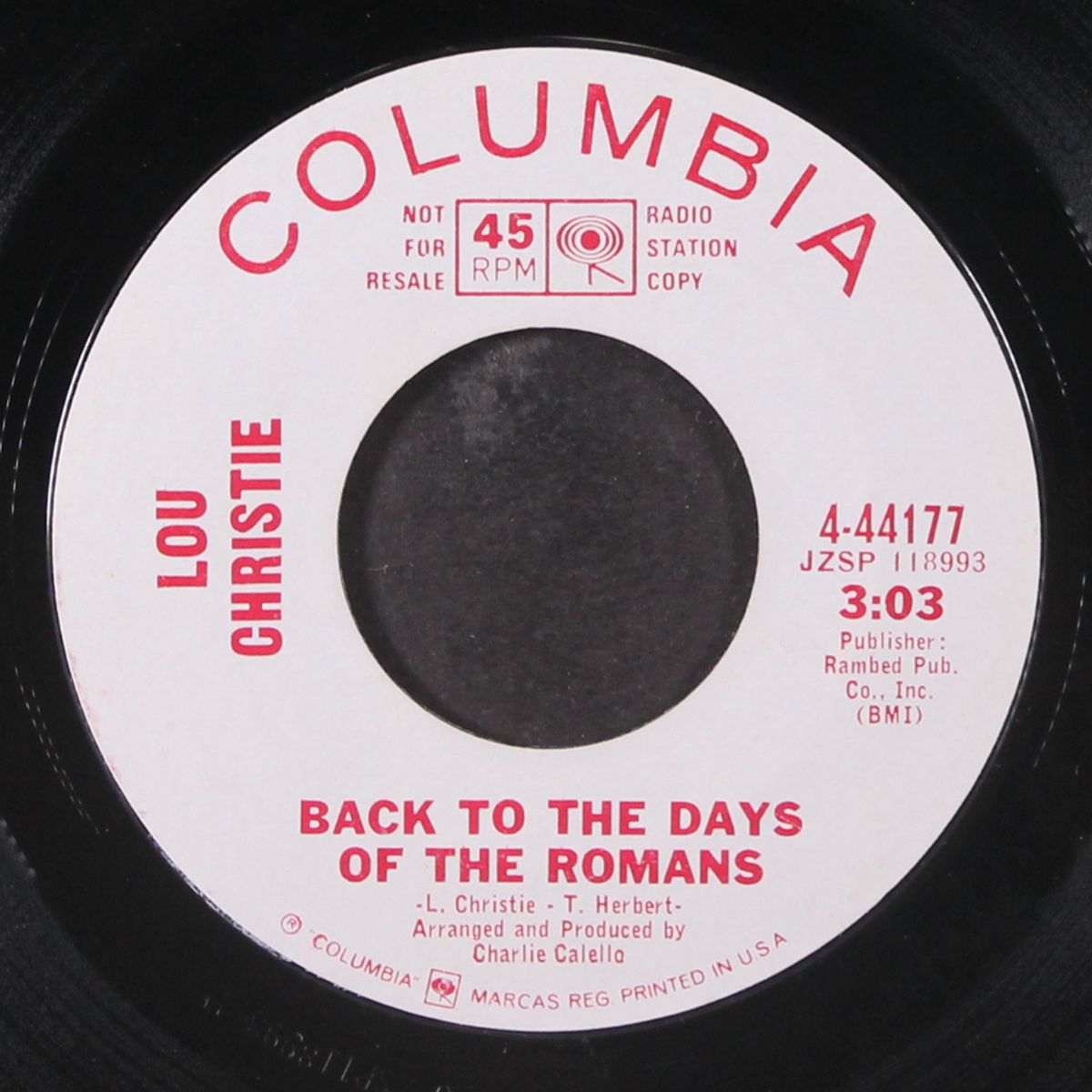 self expression / back to the days of the romans by LOU CHRISTIE