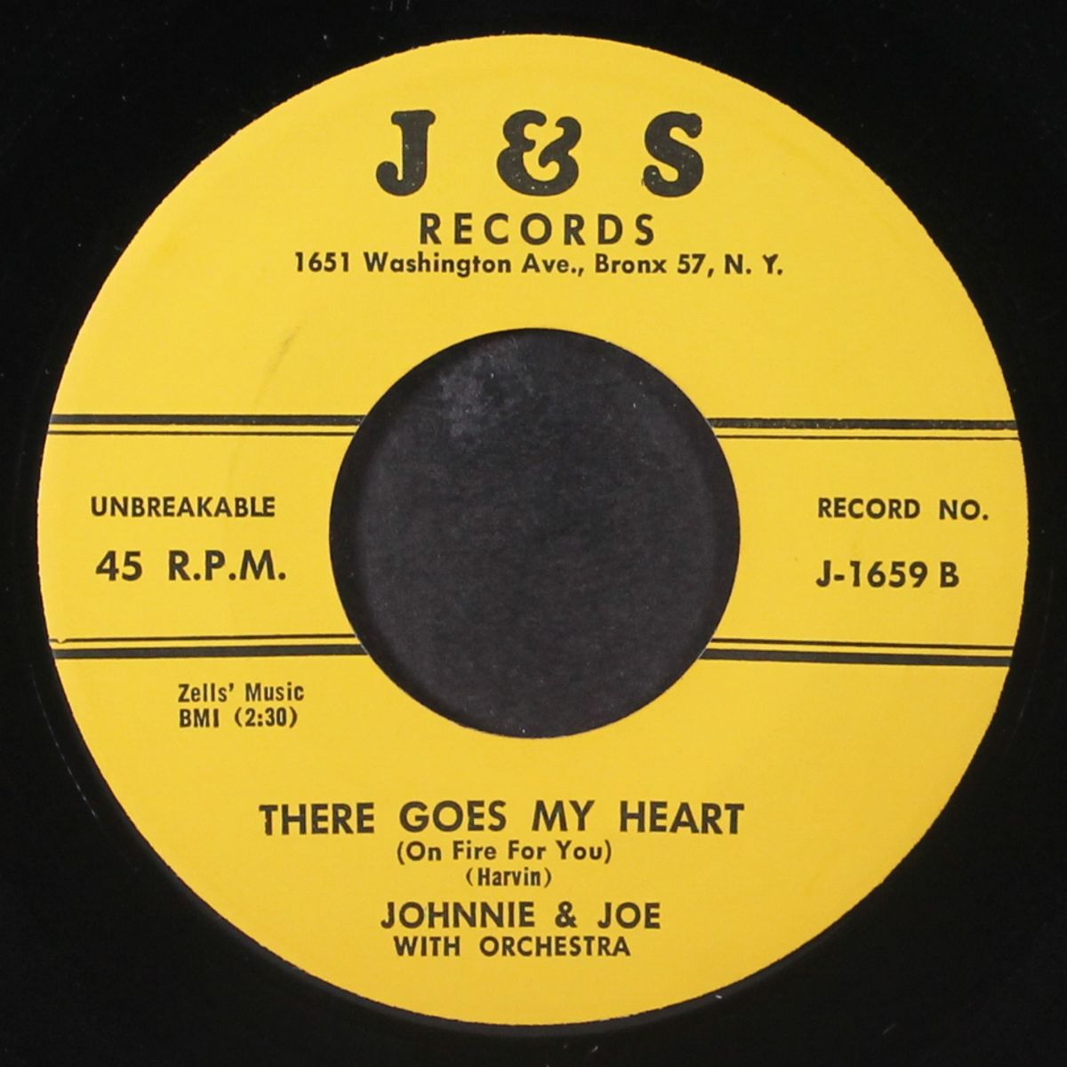 it was there / there goes my heart by JOHNNIE & JOE