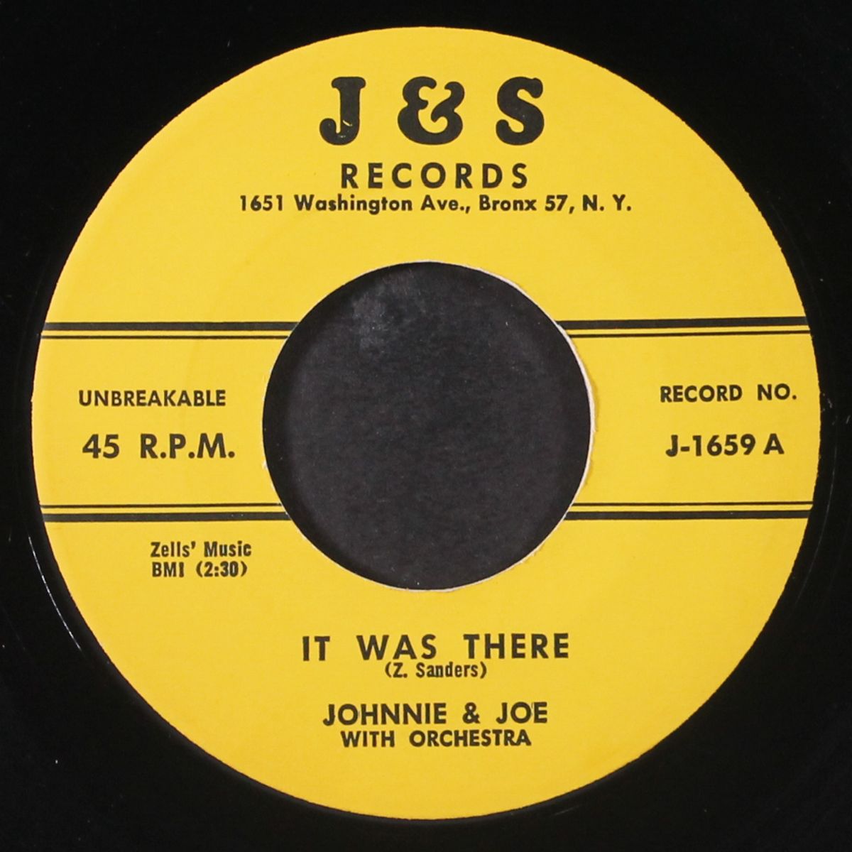 it was there / there goes my heart by JOHNNIE & JOE
