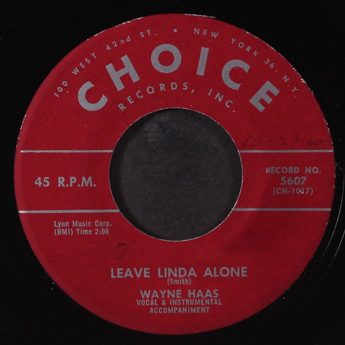 betty ann / leave linda alone by WAYNE HAAS