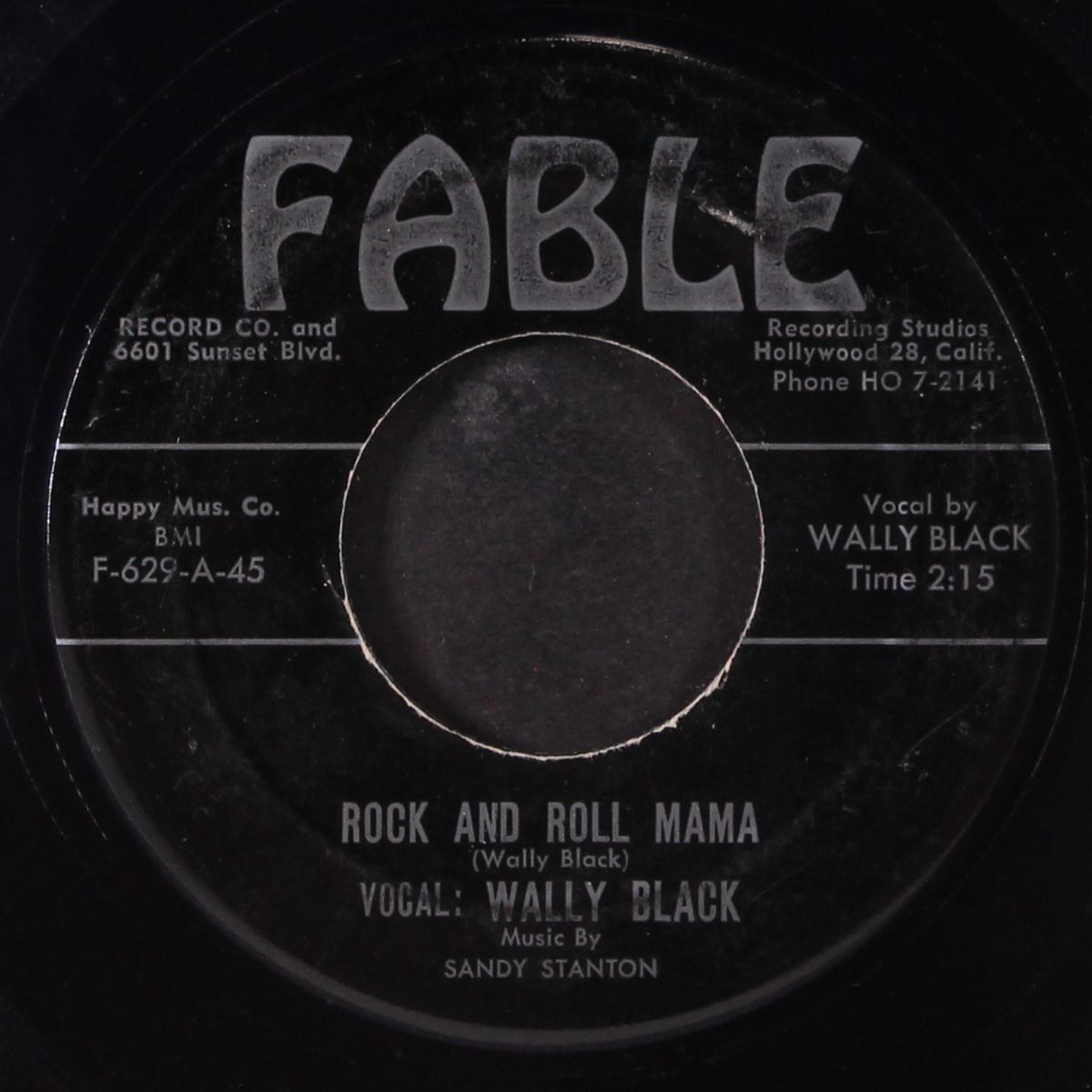 rock and roll mama / that's the best way by WALLY BLACK