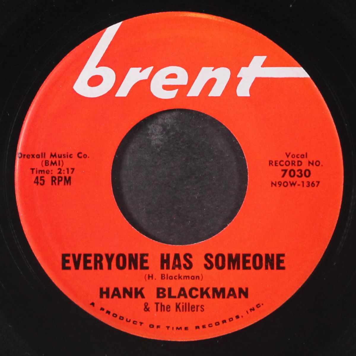 itchy koo / everyone has someone by HANK BLACKMAN & THE KILLERS