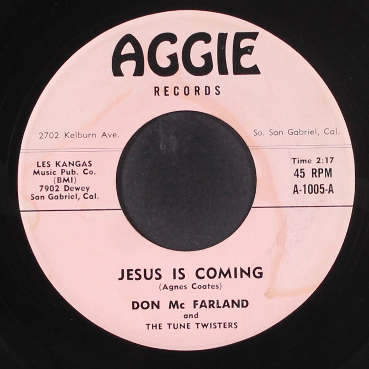 jesus is coming / he showed me the way by DON MCFARLAND & TUNE TWISTERS