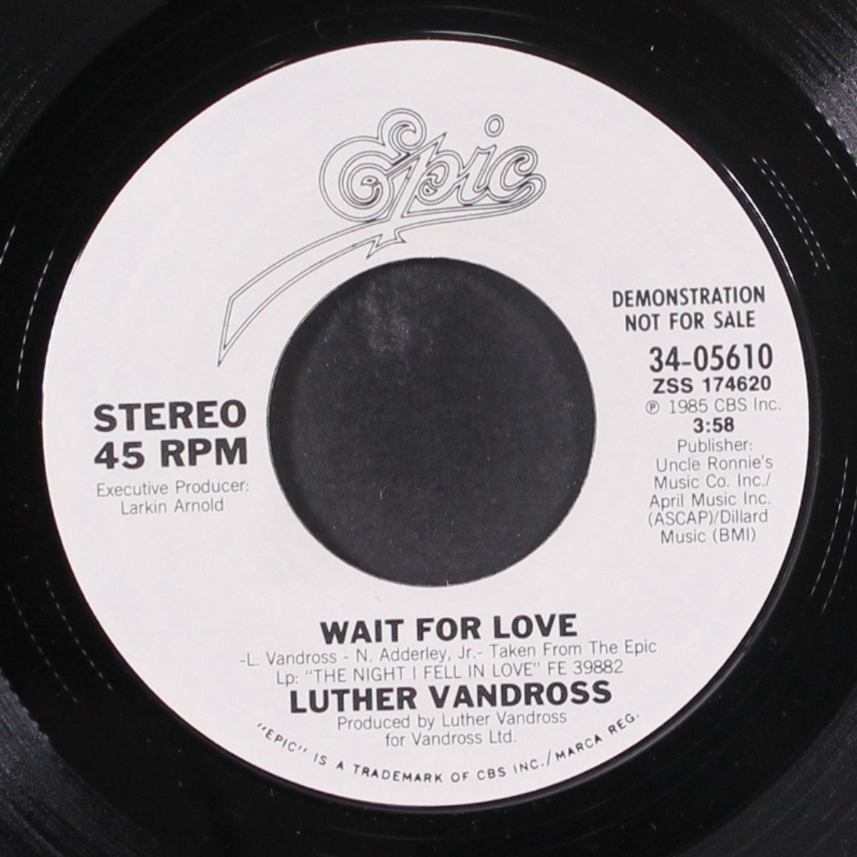 wait for love / same by LUTHER VANDROSS