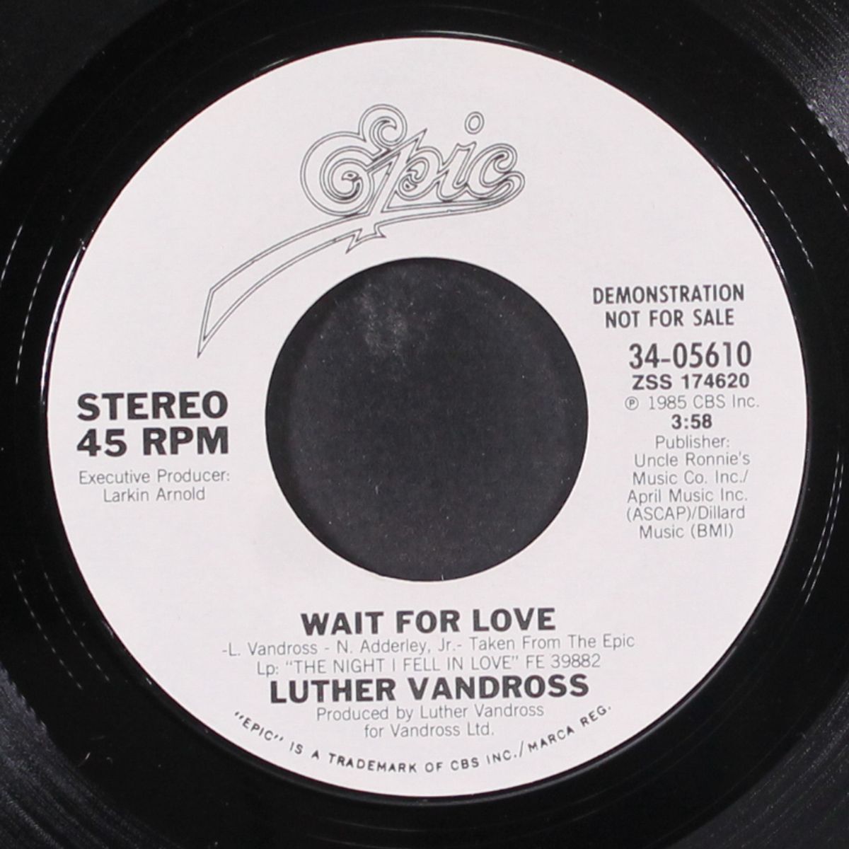 wait for love / same by LUTHER VANDROSS