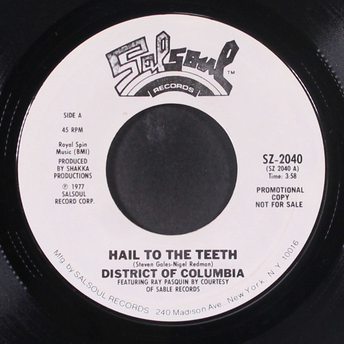 hail to the teeth by DISTRICT OF COLUMBIA