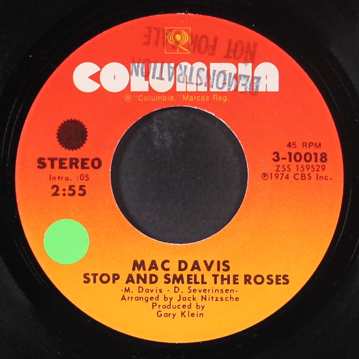 stop and smell the roses by MAC DAVIS