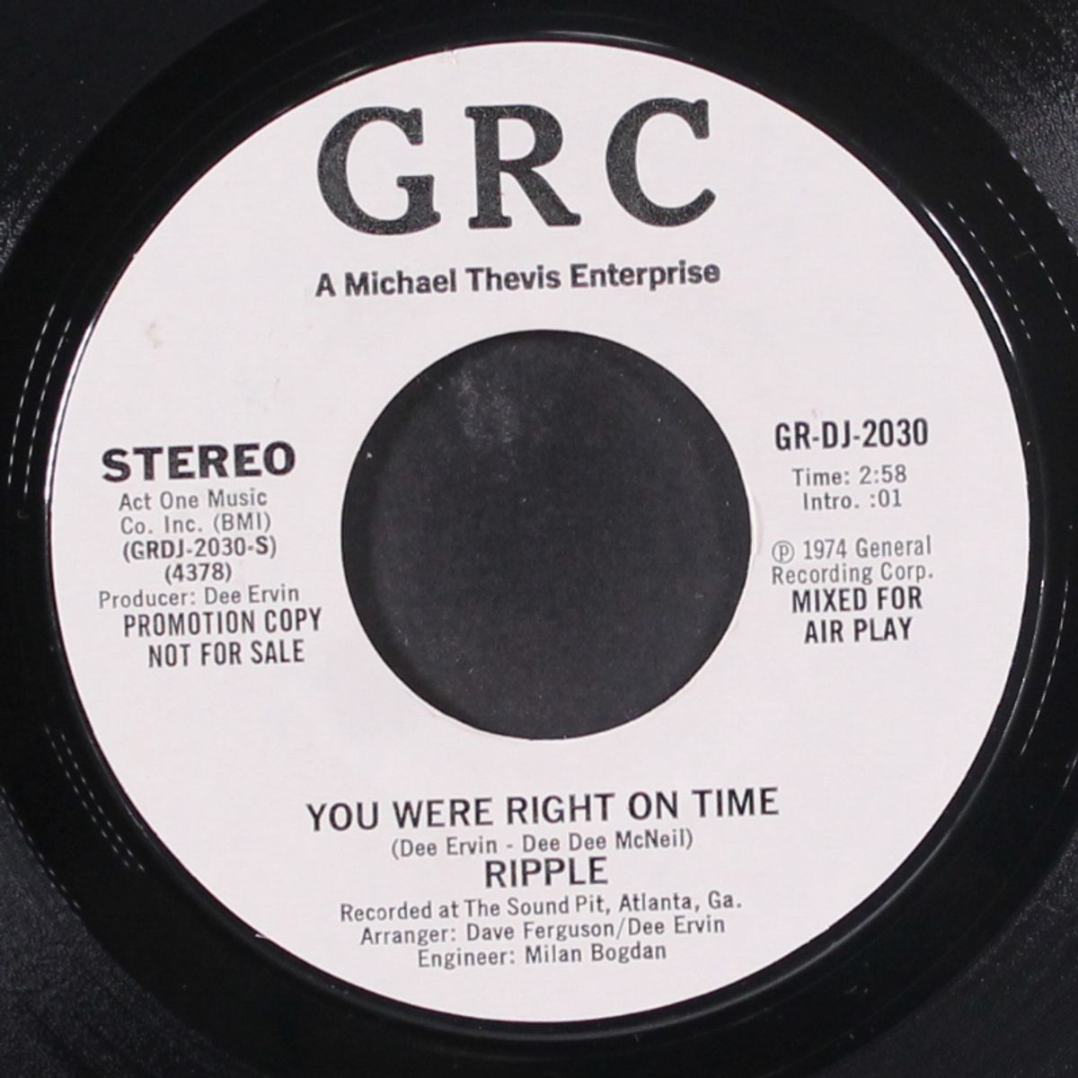 you were right on time by RIPPLE