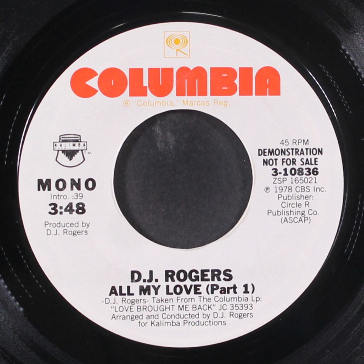 all my love by D.J. ROGERS