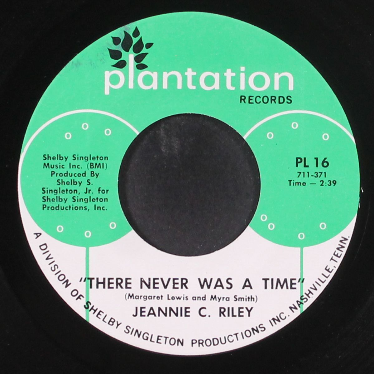 there never was a time by JEANNIE C. RILEY