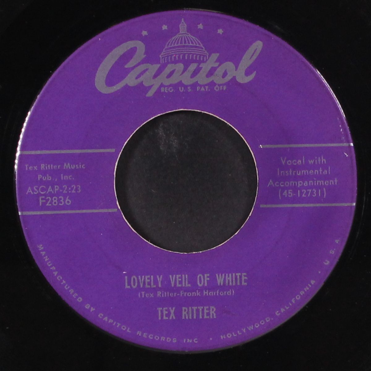 the best time of all / lovely veil of white by TEX RITTER