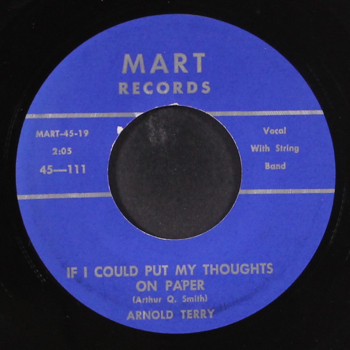 if i could put my thoughts on paper / i'll always come back to you by ARNOLD TERRY