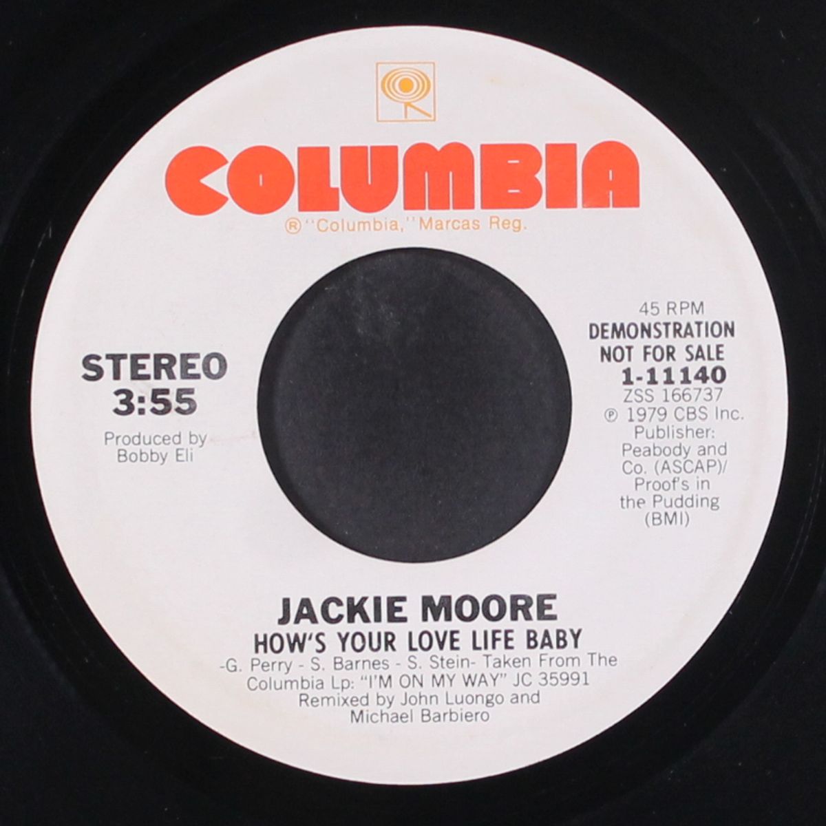 how's your love life baby / same by JACKIE MOORE