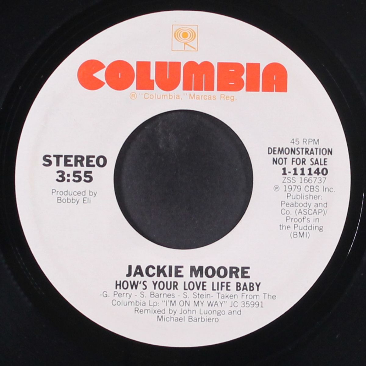 how's your love life baby / same by JACKIE MOORE
