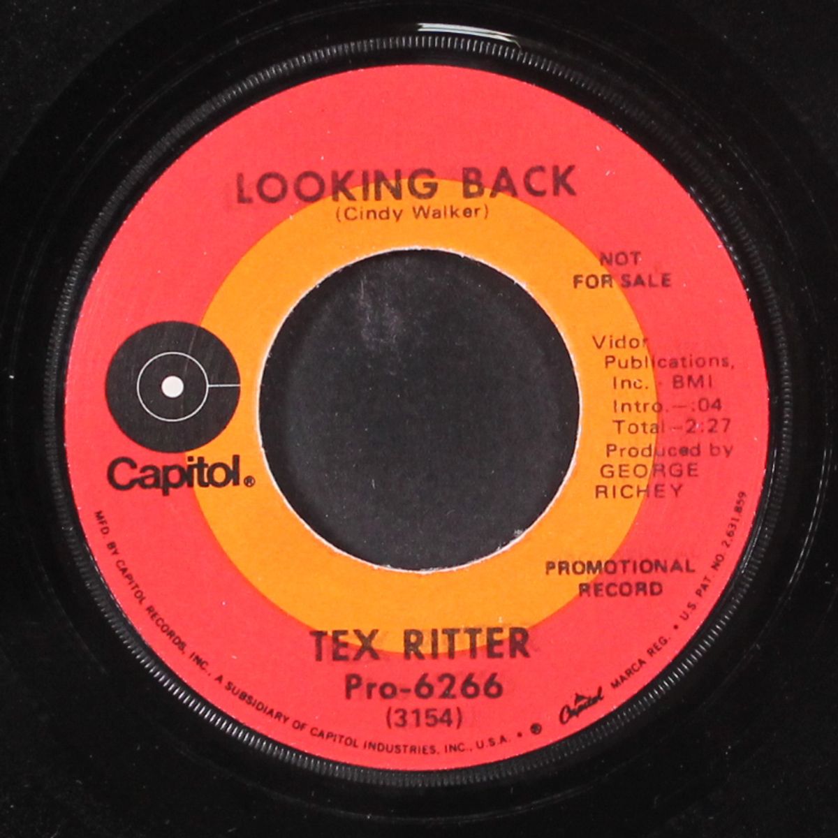 looking back by TEX RITTER