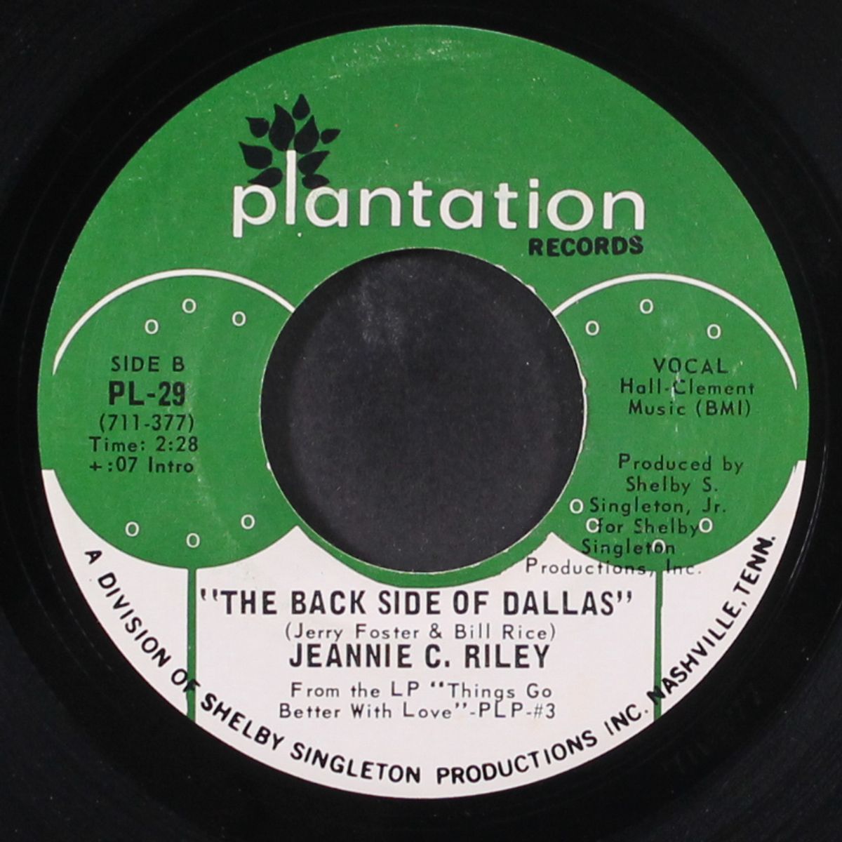 things go better with love / the back side of dallas by JEANNIE C. RILEY