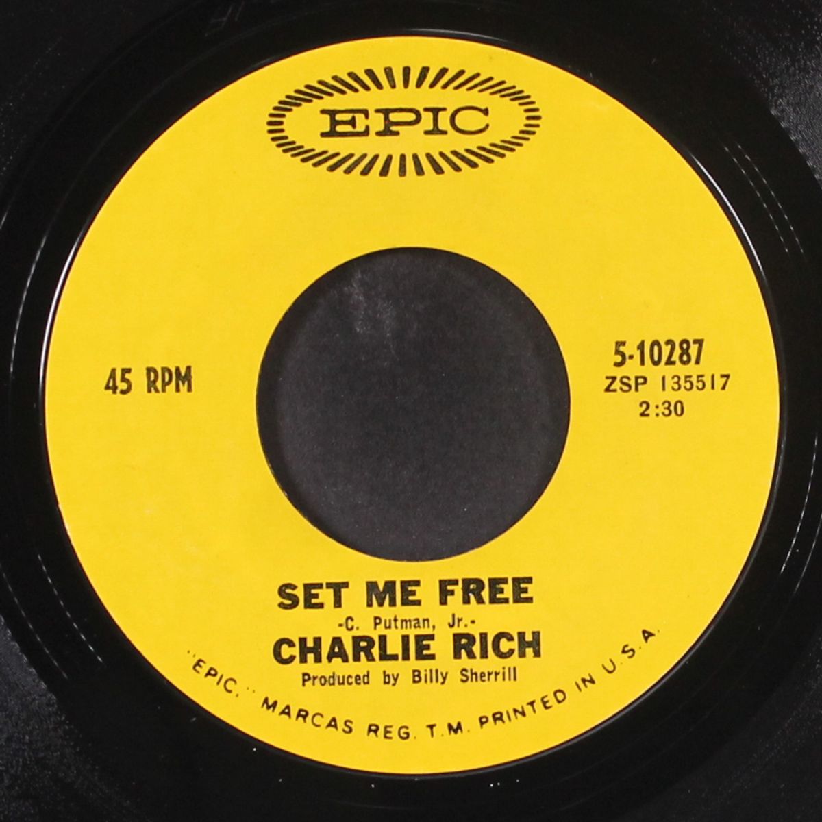 set me free / i'll just go away by CHARLIE RICH