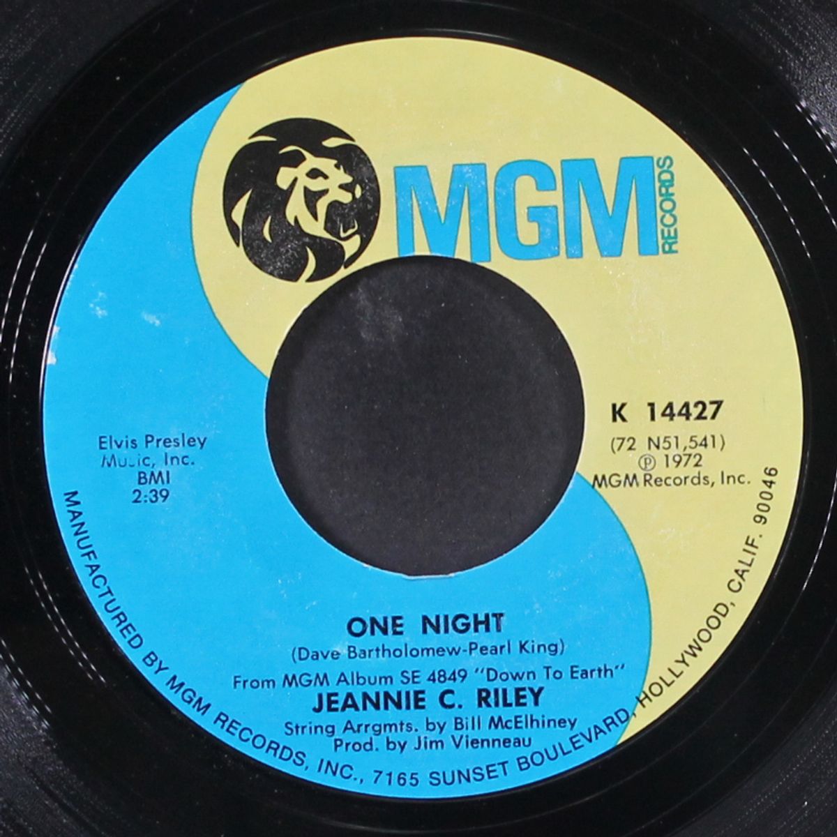 one night by JEANNIE C. RILEY