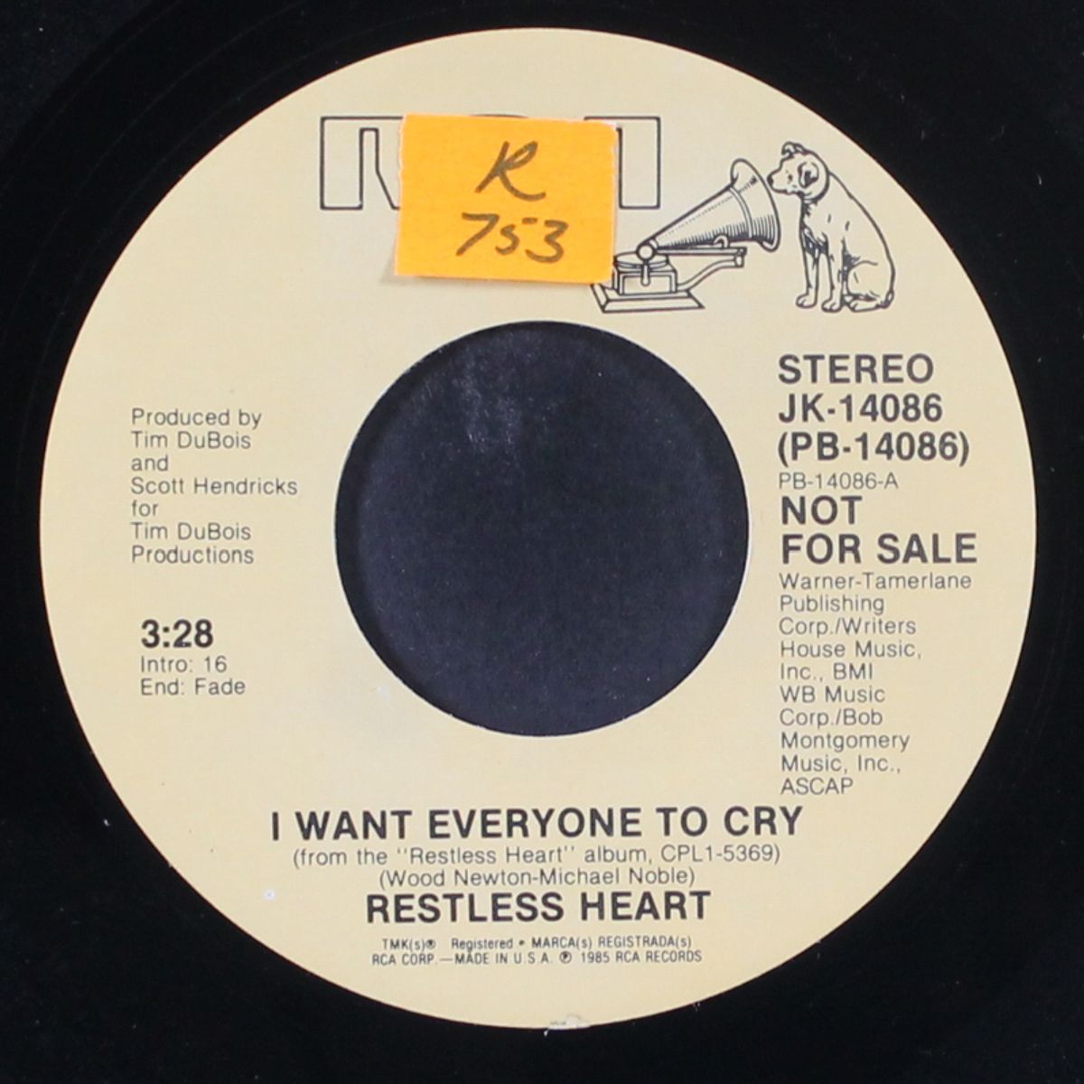 i want everyone to cry / same by RESTLESS HEART