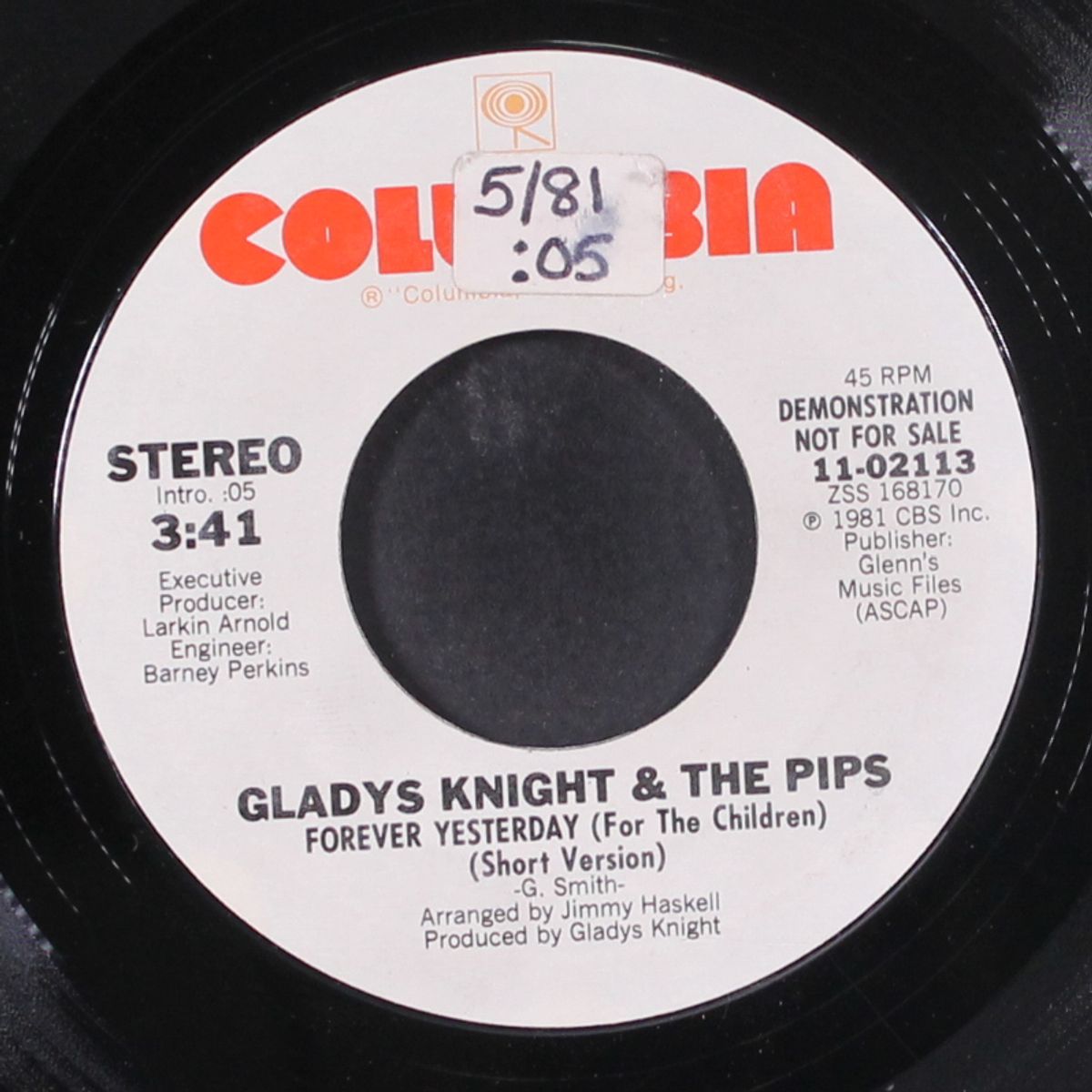 forever yesterday / short by GLADYS KNIGHT & PIPS