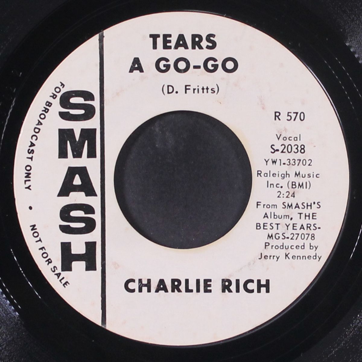 tears a gogo / no home by CHARLIE RICH