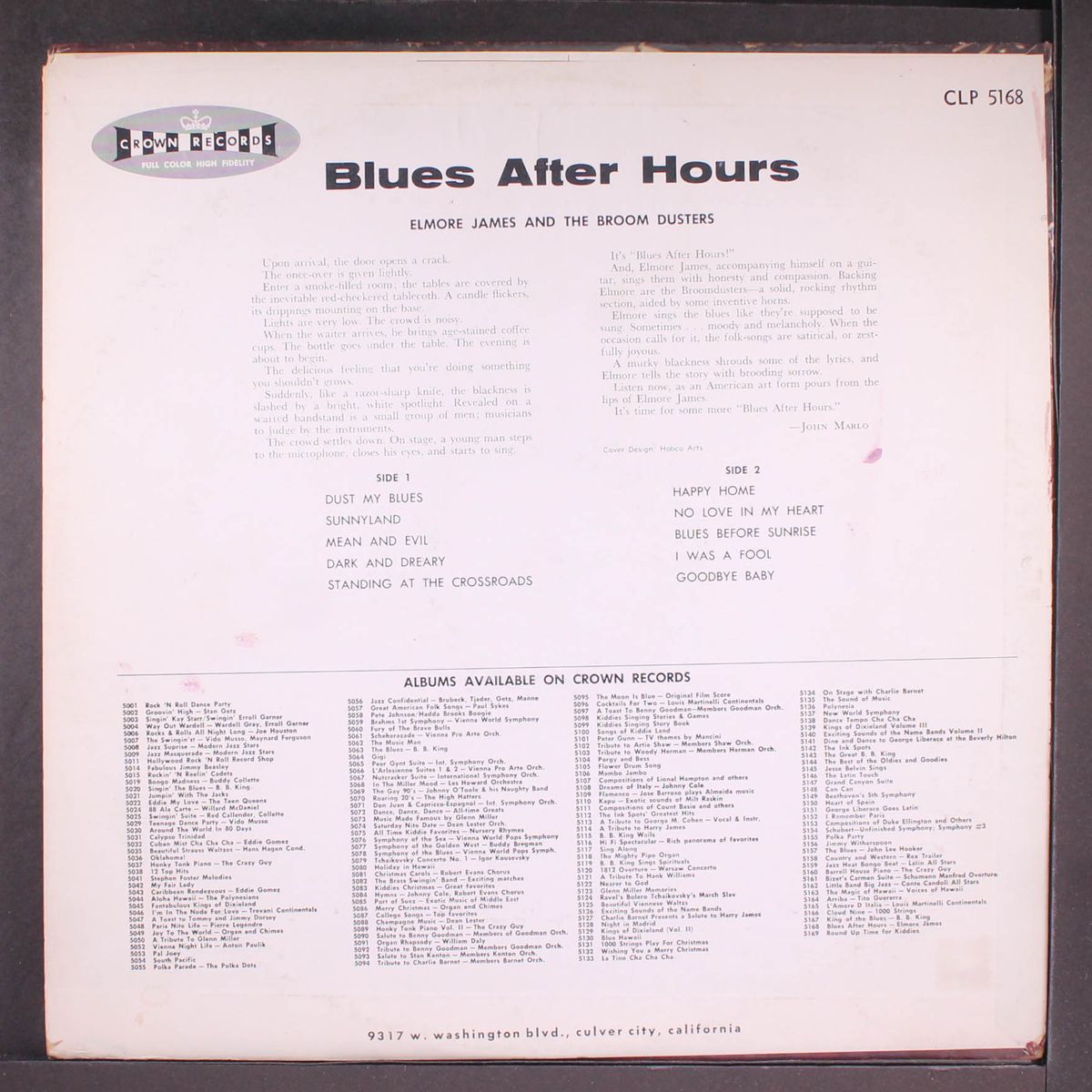 blues after hours by ELMORE JAMES