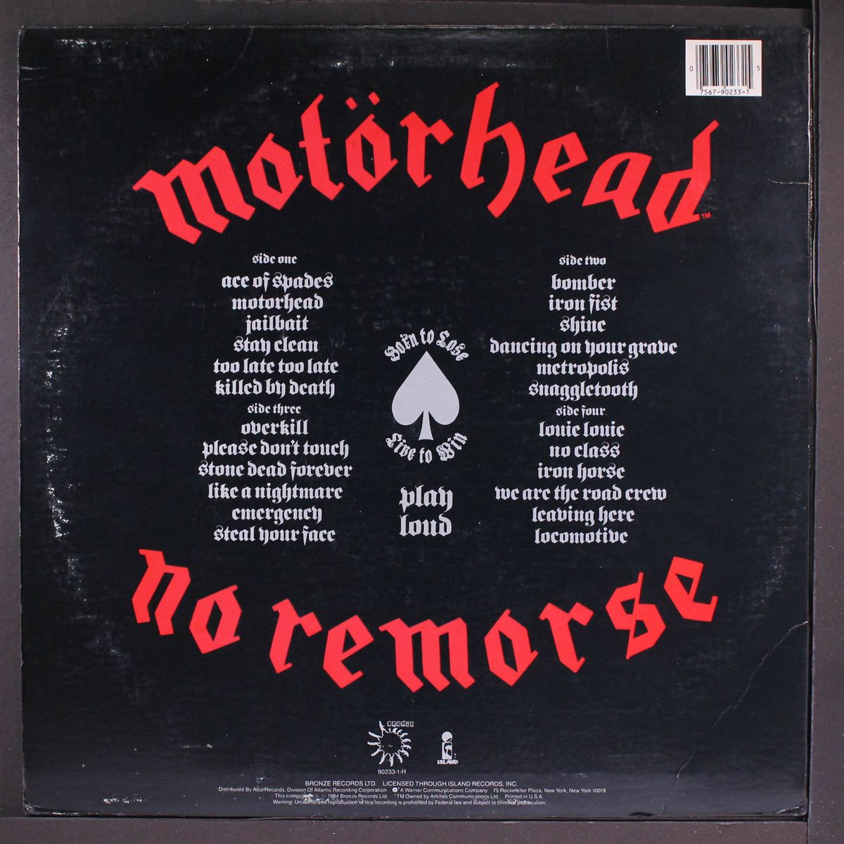 no remorse by MOTORHEAD
