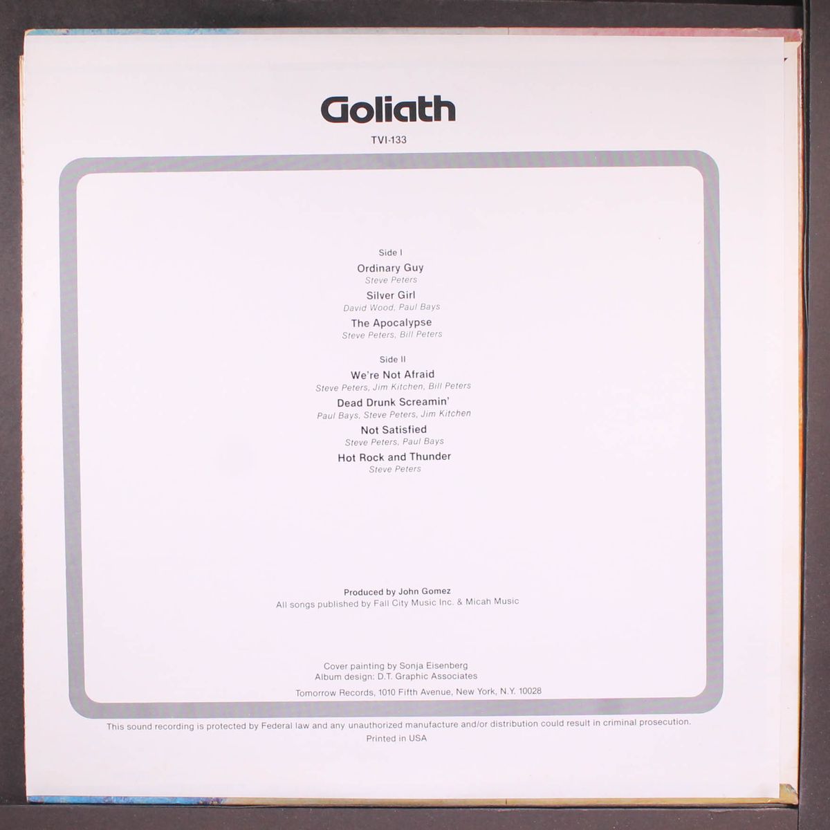 goliath (hot rock & thunder) by GOLIATH