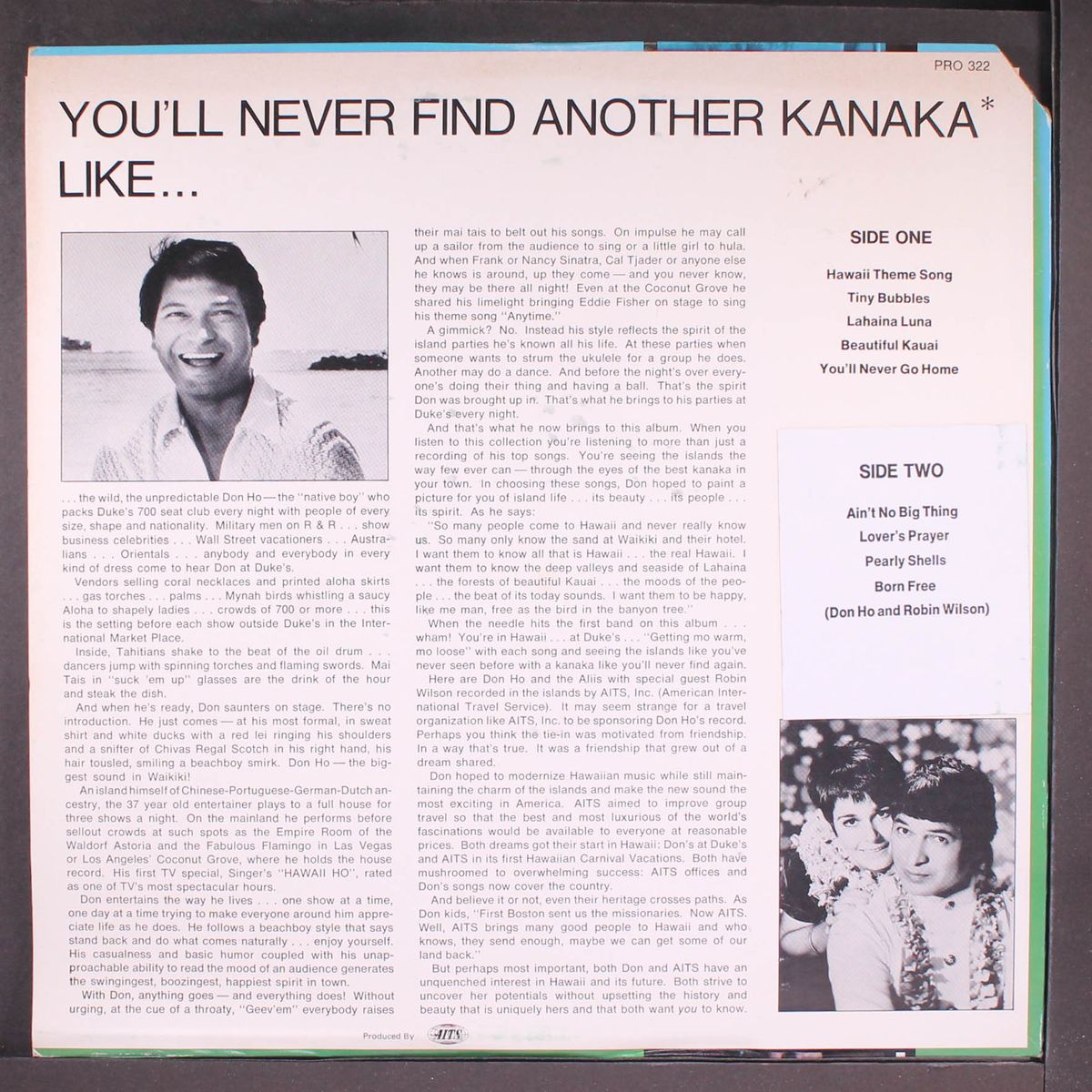 you'll never find another kanaka like by DON HO