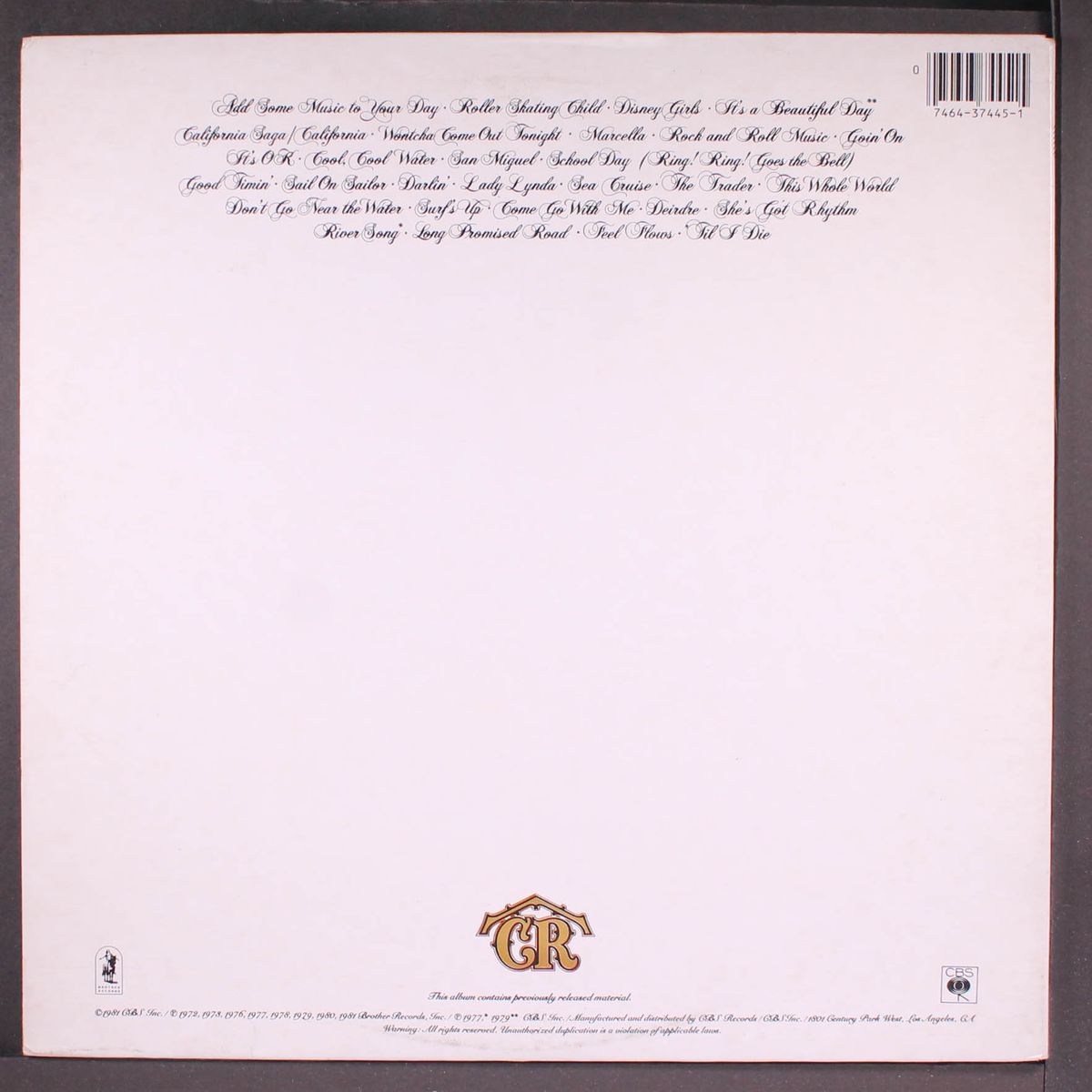 ten years of harmony by BEACH BOYS