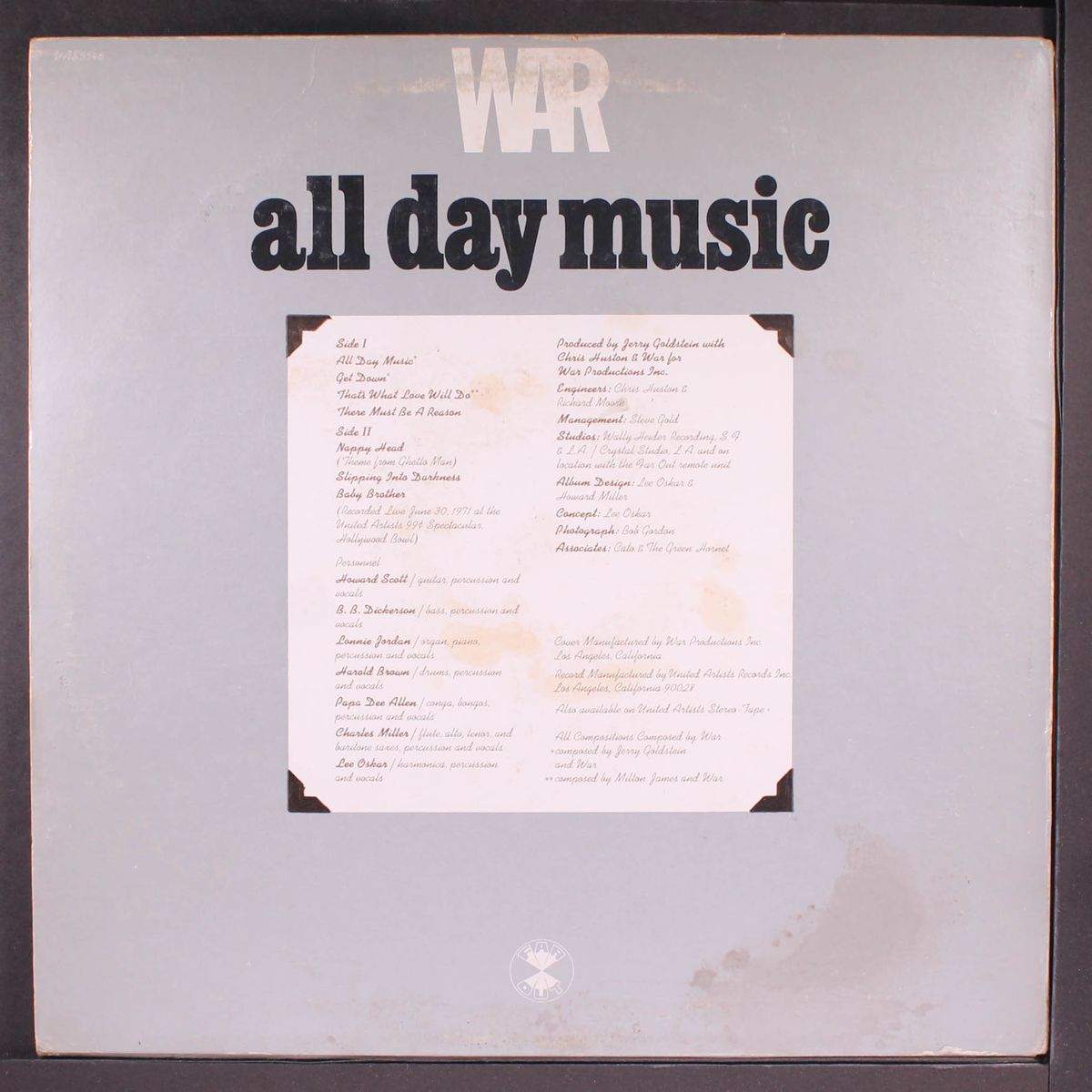 all day music by WAR