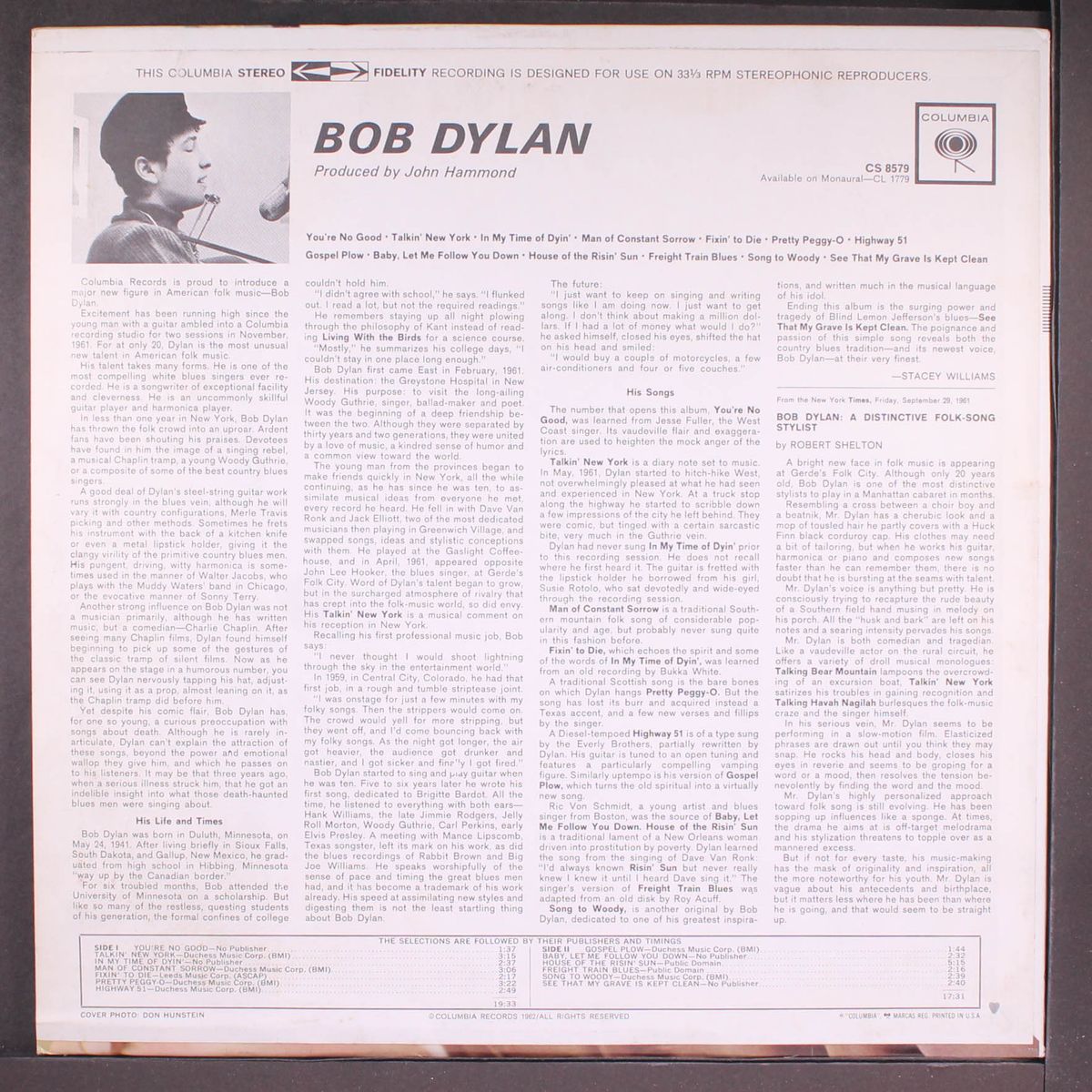 bob dylan by BOB DYLAN