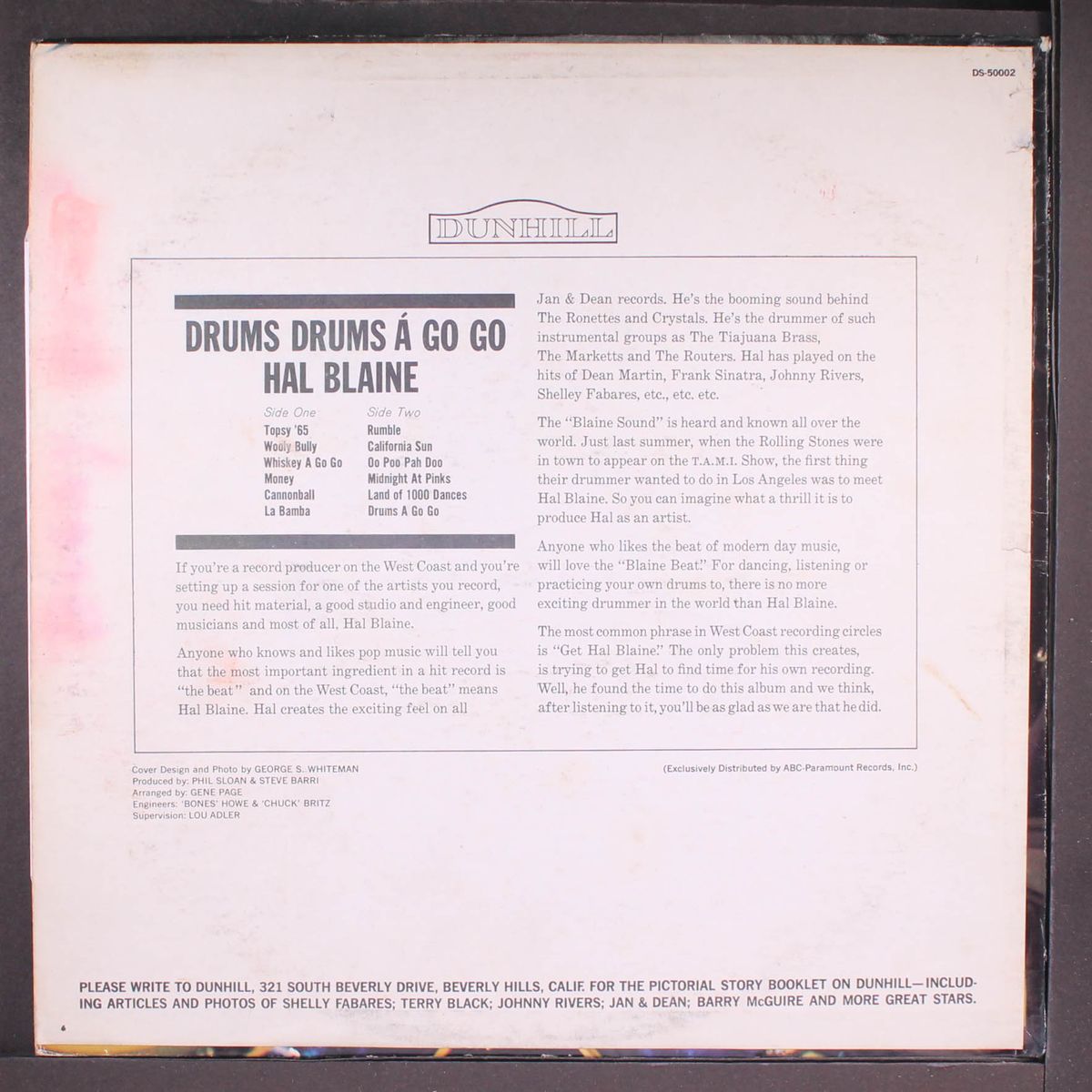 drums! drums! a go go by HAL BLAINE