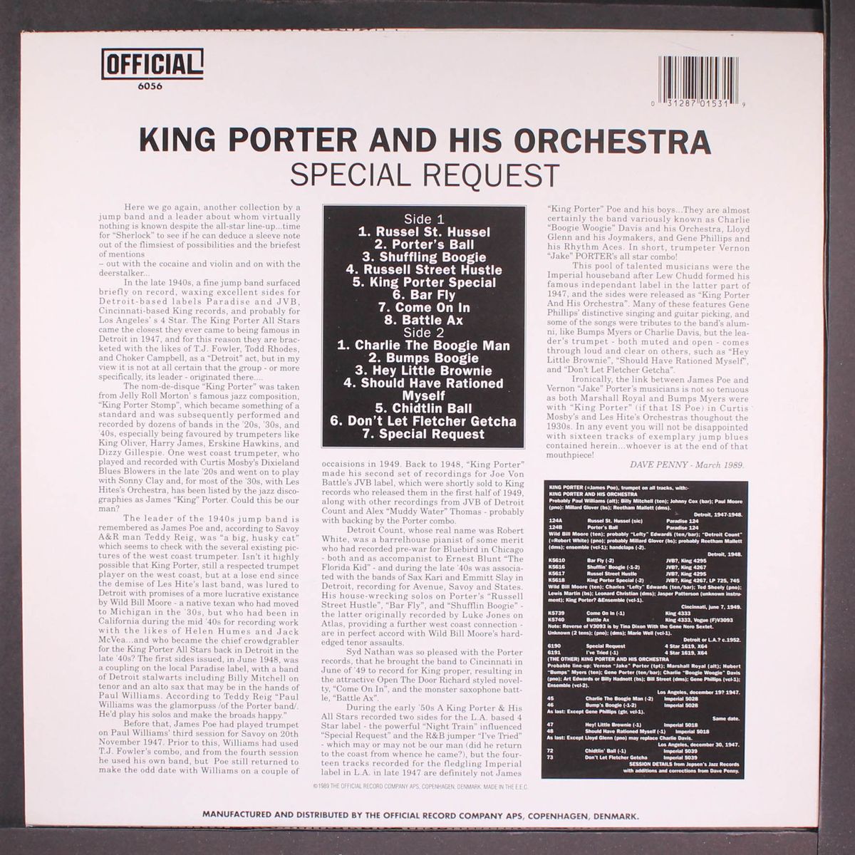 special request, 1947-1952 by KING PORTER